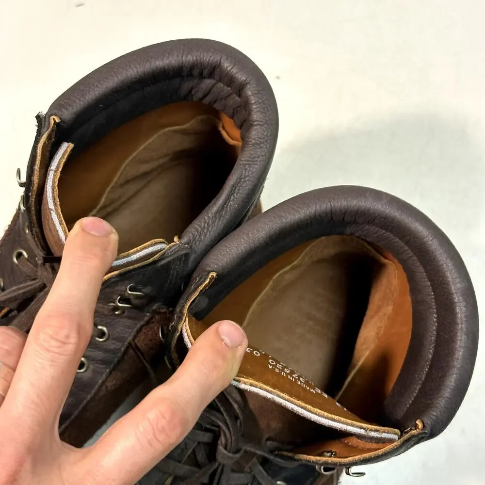 NWOT Rancourt & Co. x Helm Welden Boot Brown Suede Deerskin Made USA 13 Wide EE
